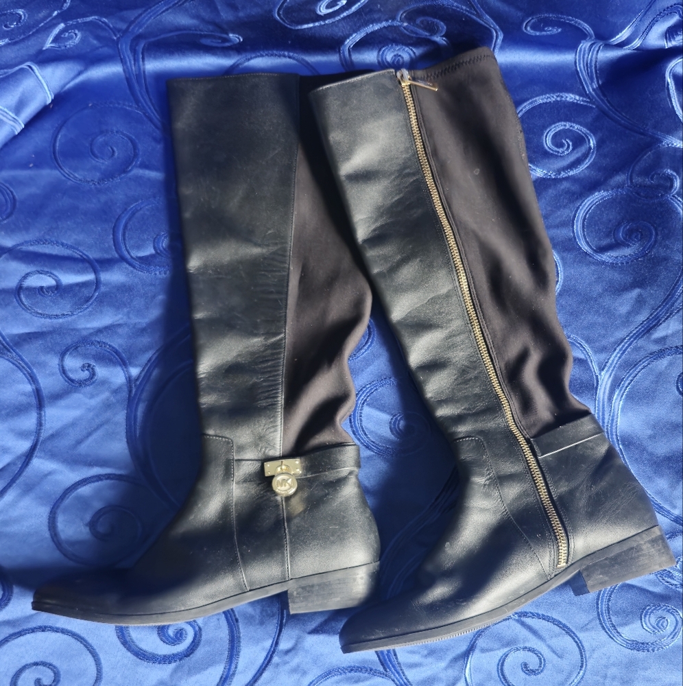 Michael Kors Black Knee-High Boots